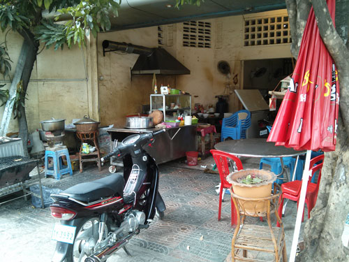 カンボジアの食堂