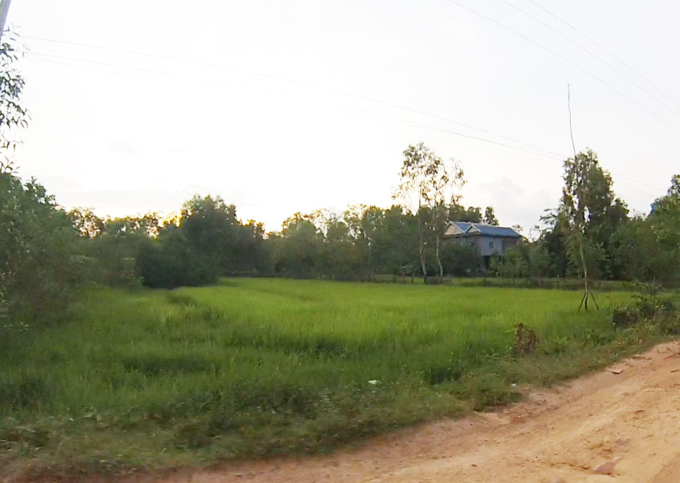 カンボジアの高床式の家