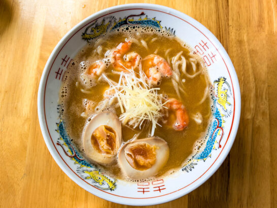 エビ出汁鶏白湯ラーメン